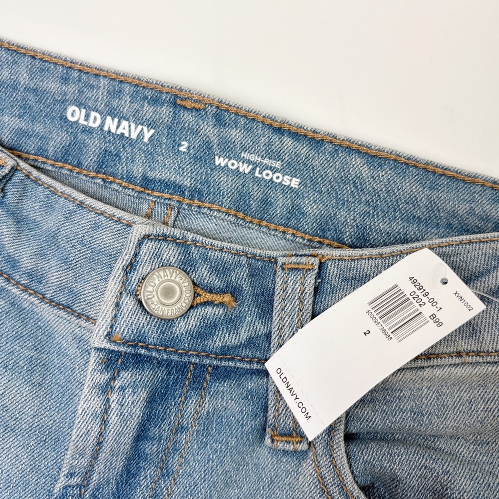 Old Navy Jeans High Rise Wow Loose NWT - Picture 4 of 10